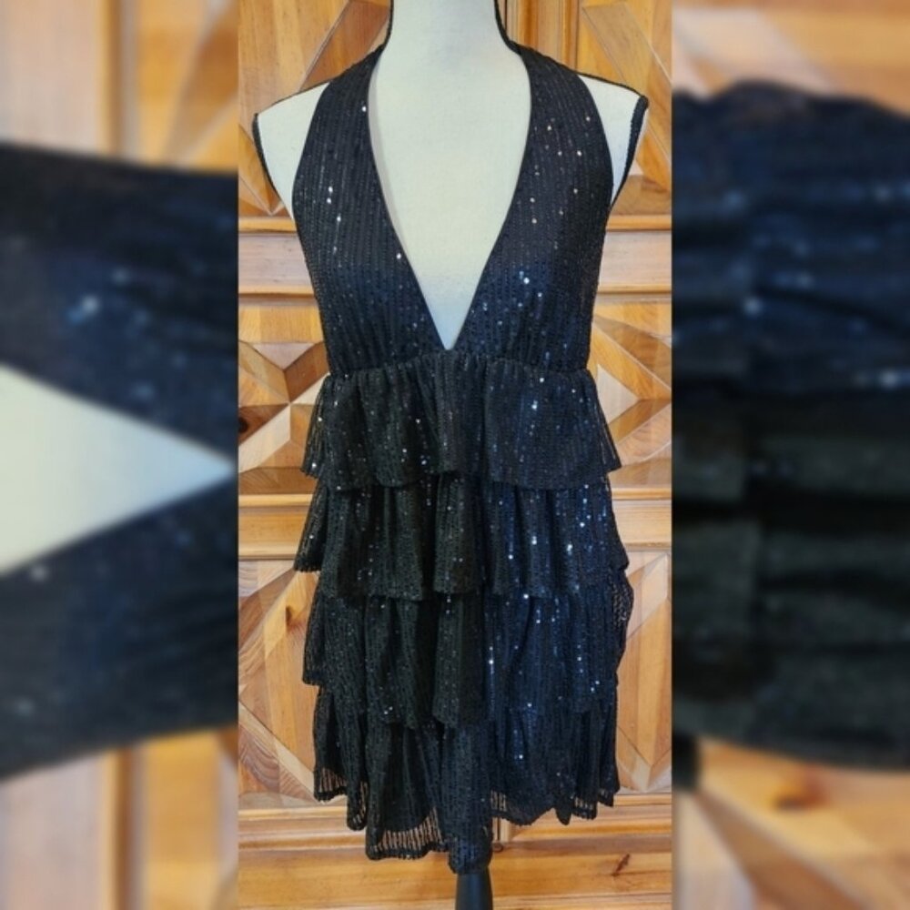 Shein Halter Party Dress Sz L